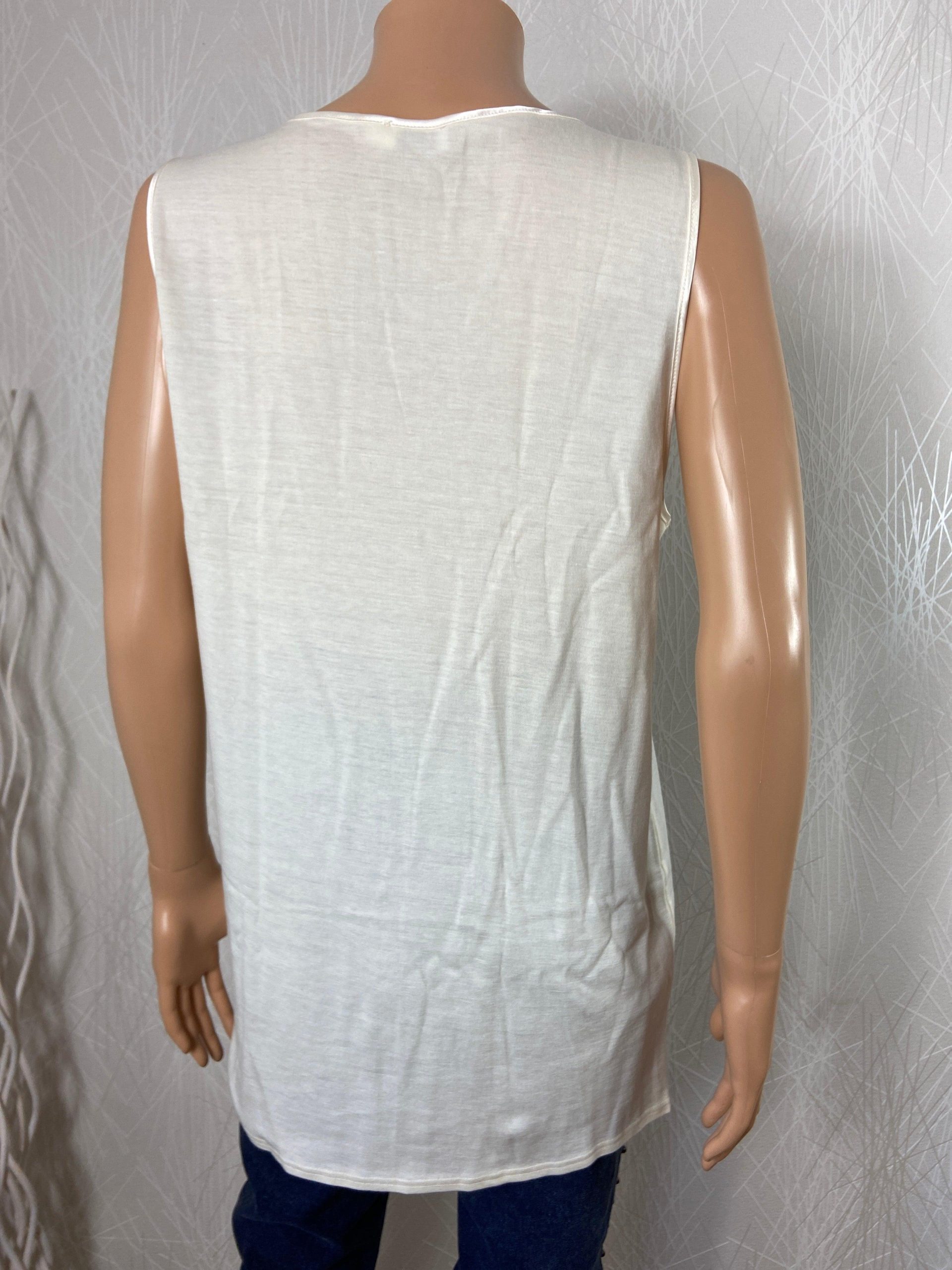 Maillot de corps femme chaud avec laine sans manches dentelle Armor Lux – Image 5
