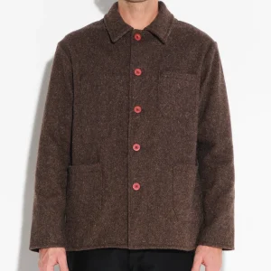 Veste en laine burel - marron