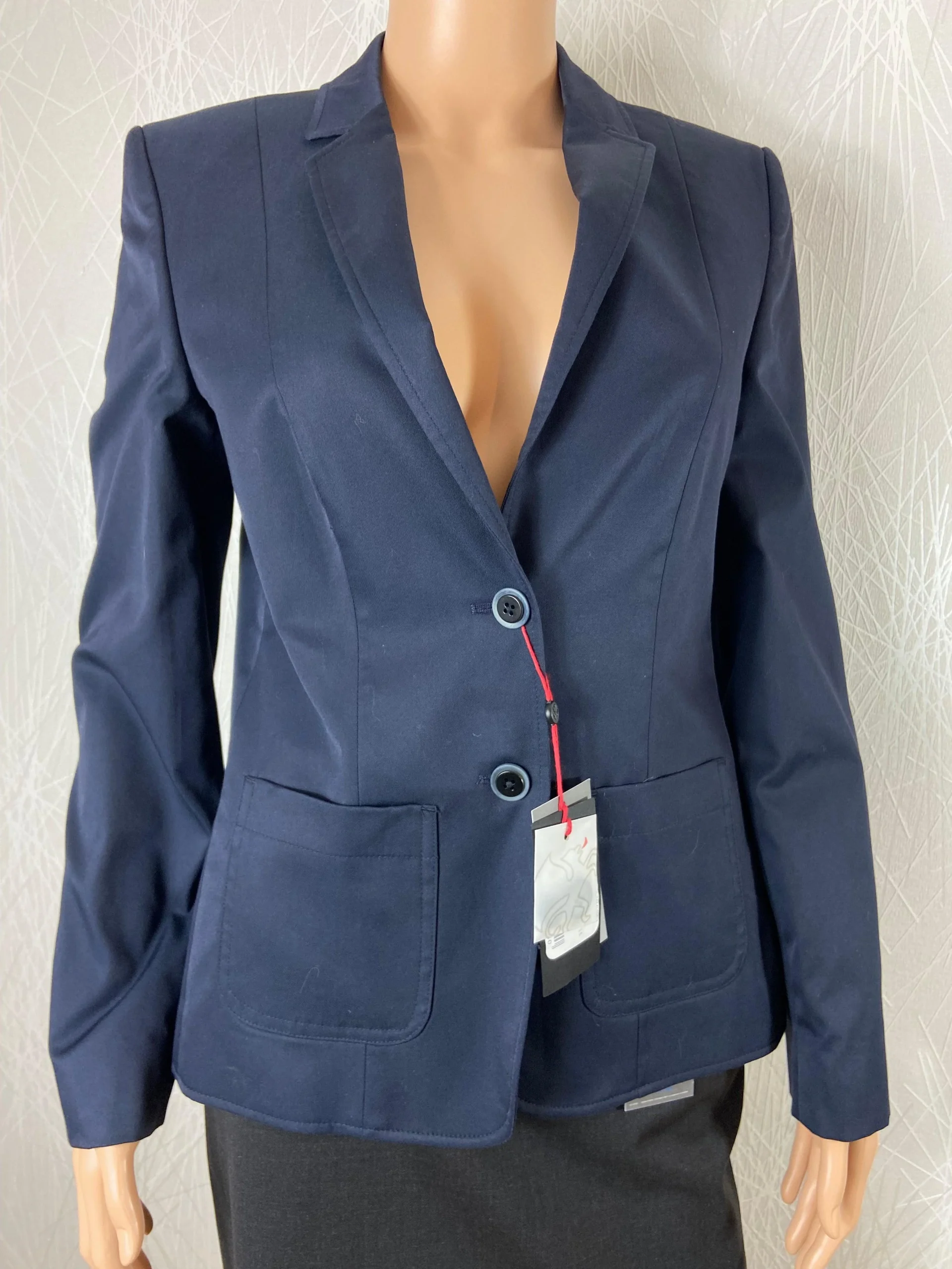 Veste blazer femme bleu marine style busiess Regular Fit GREIFF – Image 2