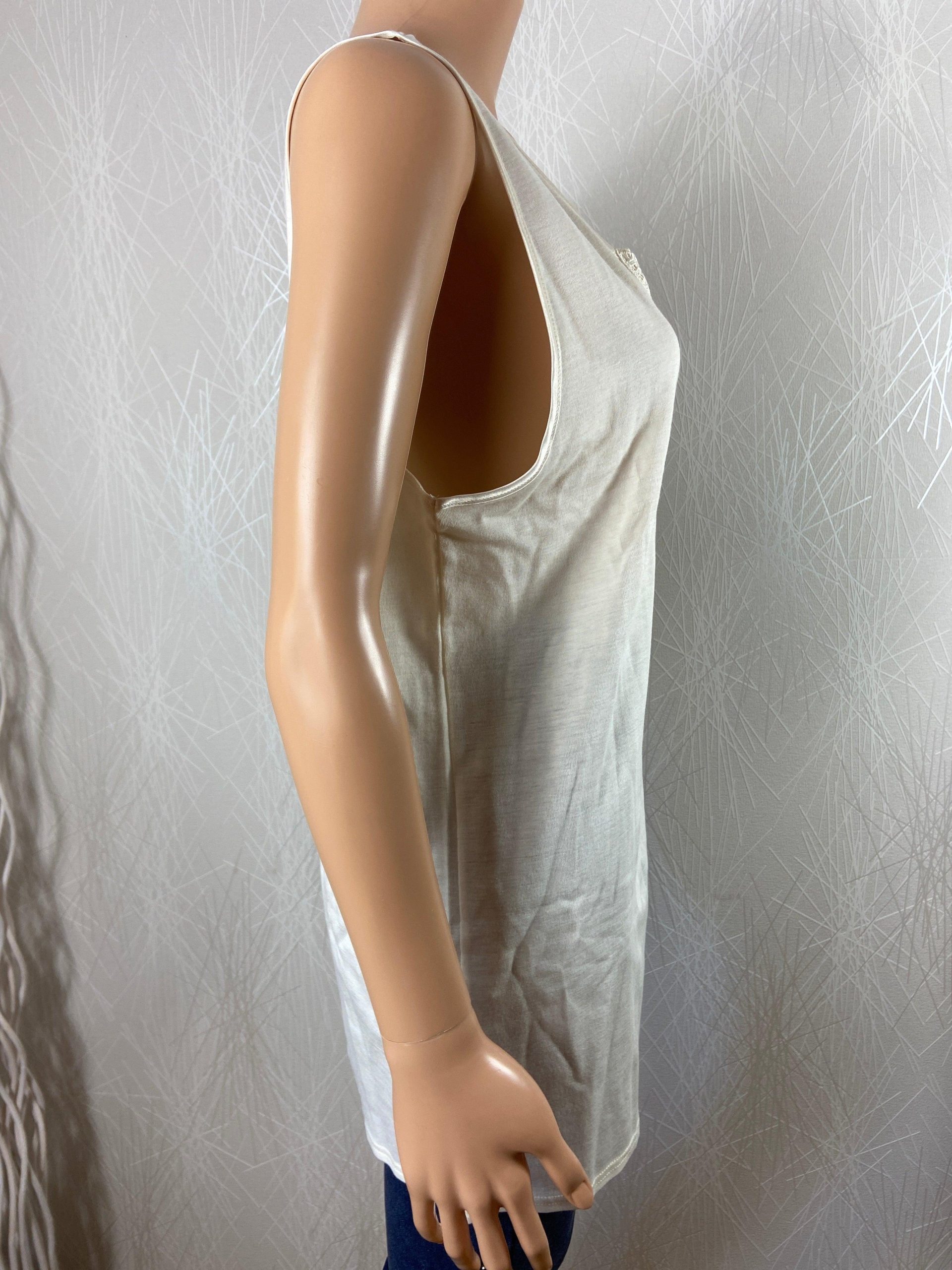 Maillot de corps femme chaud avec laine sans manches dentelle Armor Lux – Image 4