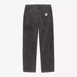 AARON PANT VELOURS - BLACK DUSKY LIGHT WASH