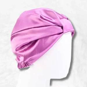Bonnet en Satin Rose Papillon !