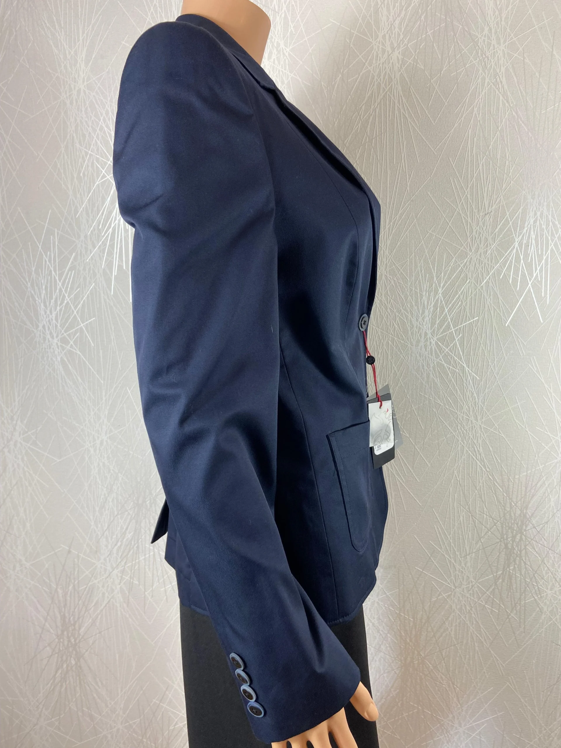 Veste blazer femme bleu marine style busiess Regular Fit GREIFF – Image 3