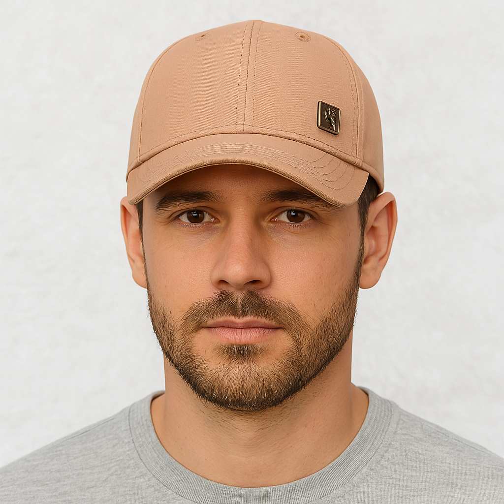 Casquette Grande Taille homme beige – Image 3