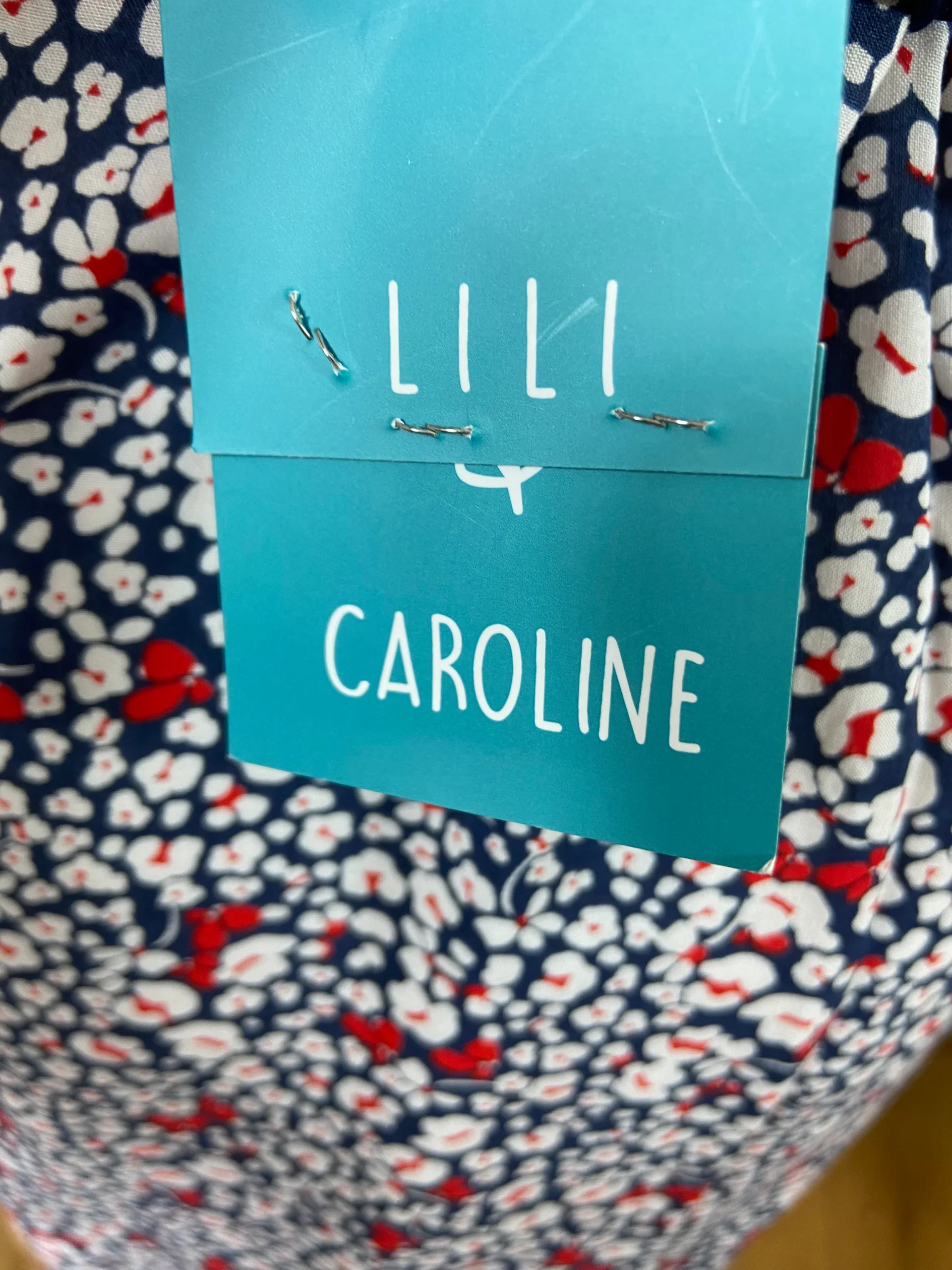 Jupe doublée à motif de fleurs taille haute élastique Lili & Caroline – Image 5