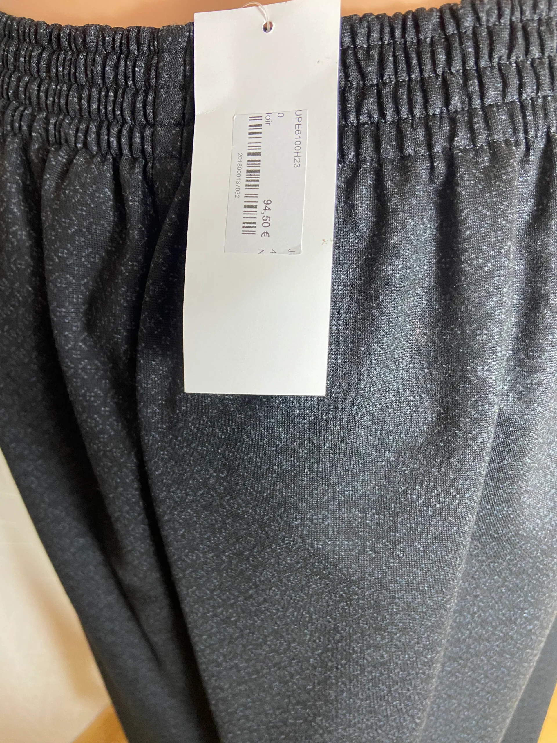 Jupe noire doublée taille haute élastique création française Gévana – Image 7
