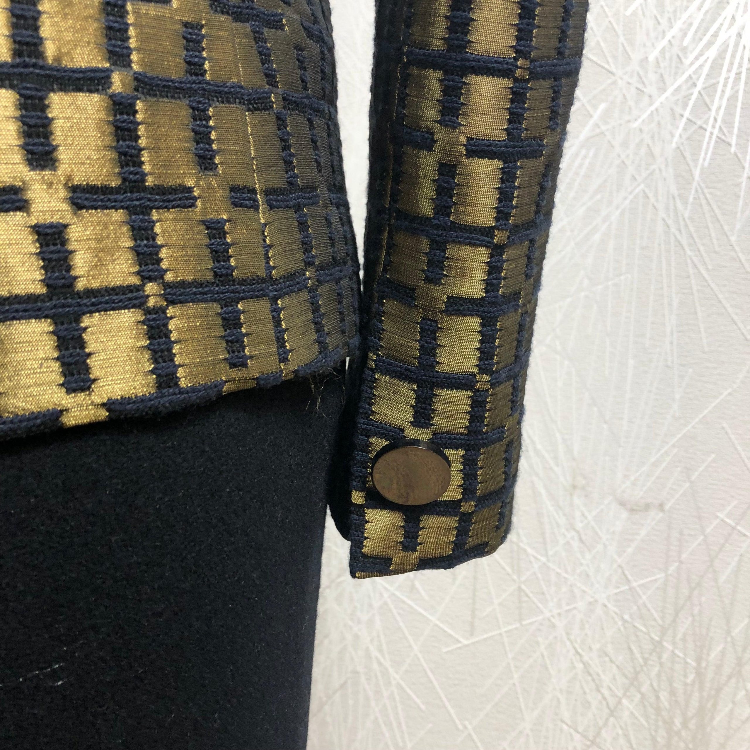 Veste blazer de créateur dorée et noire Tabala Paris – Image 8