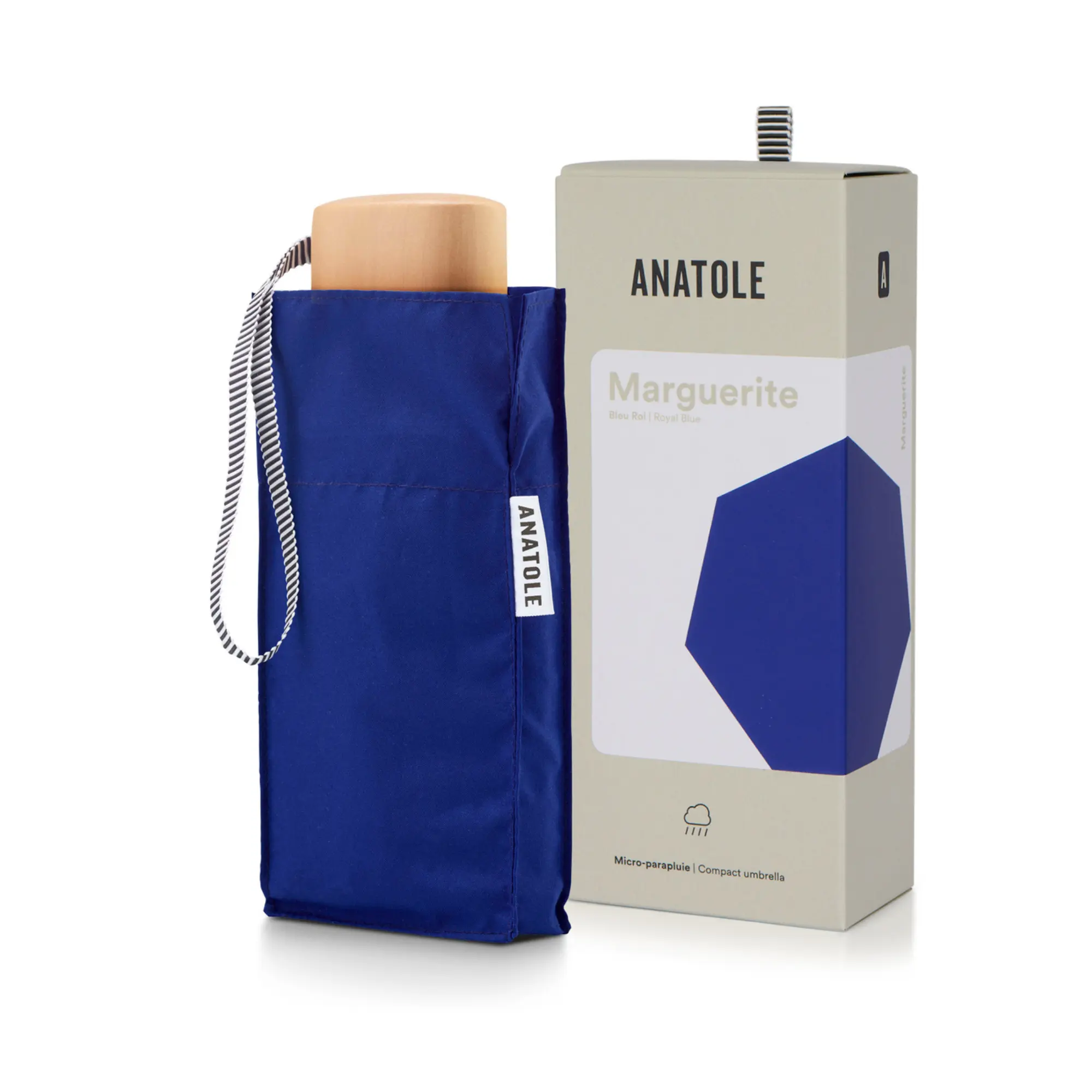 MINI PARAPLUIE - BLEU ROI - MARGUERITE – Image 2
