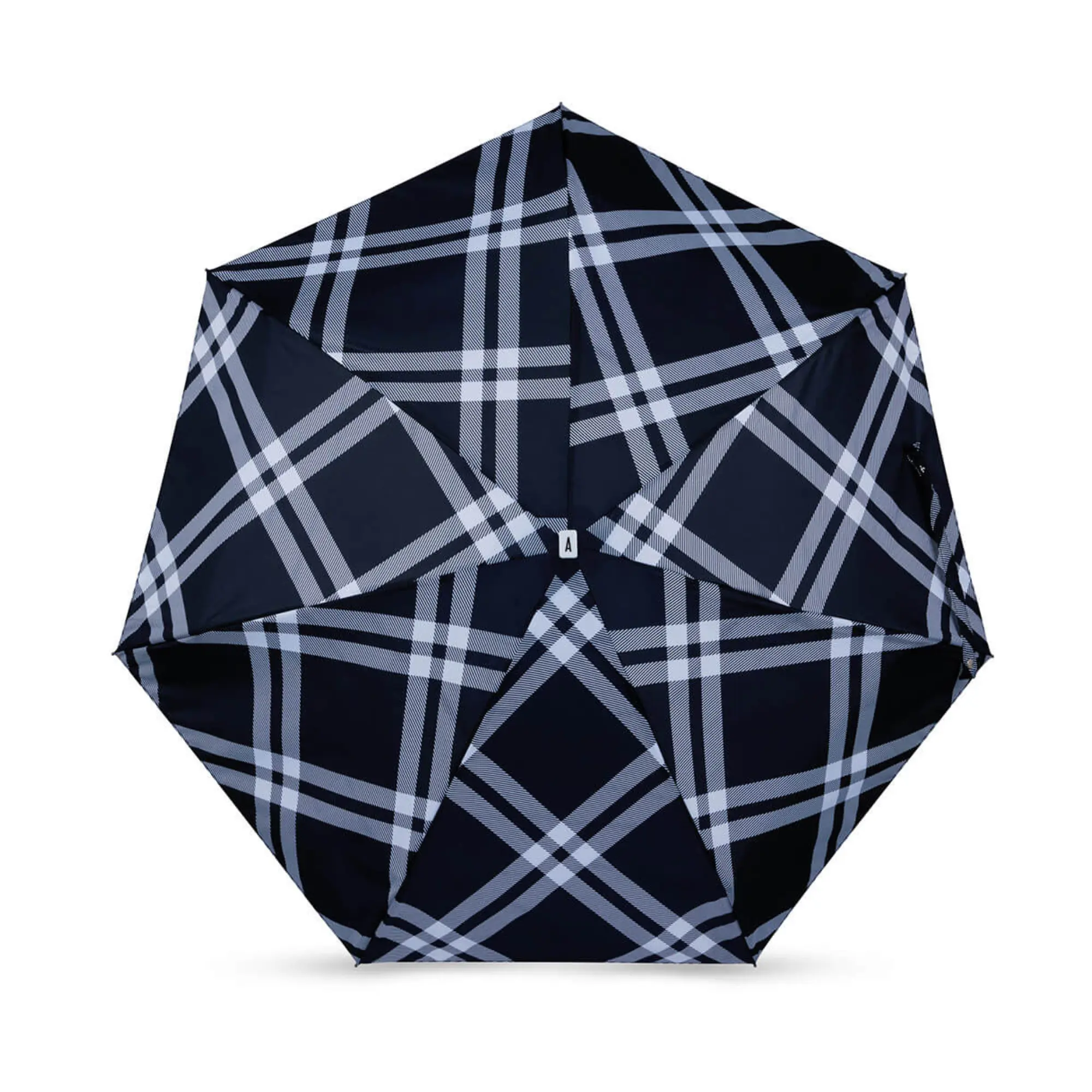 MINI PARAPLUIE - CARREAUX TWEED NOIR - CAMDEN – Image 3