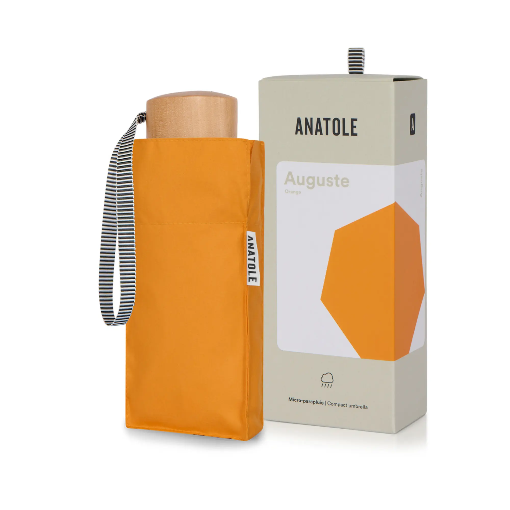 MINI PARAPLUIE - ORANGE - AUGUSTE – Image 2