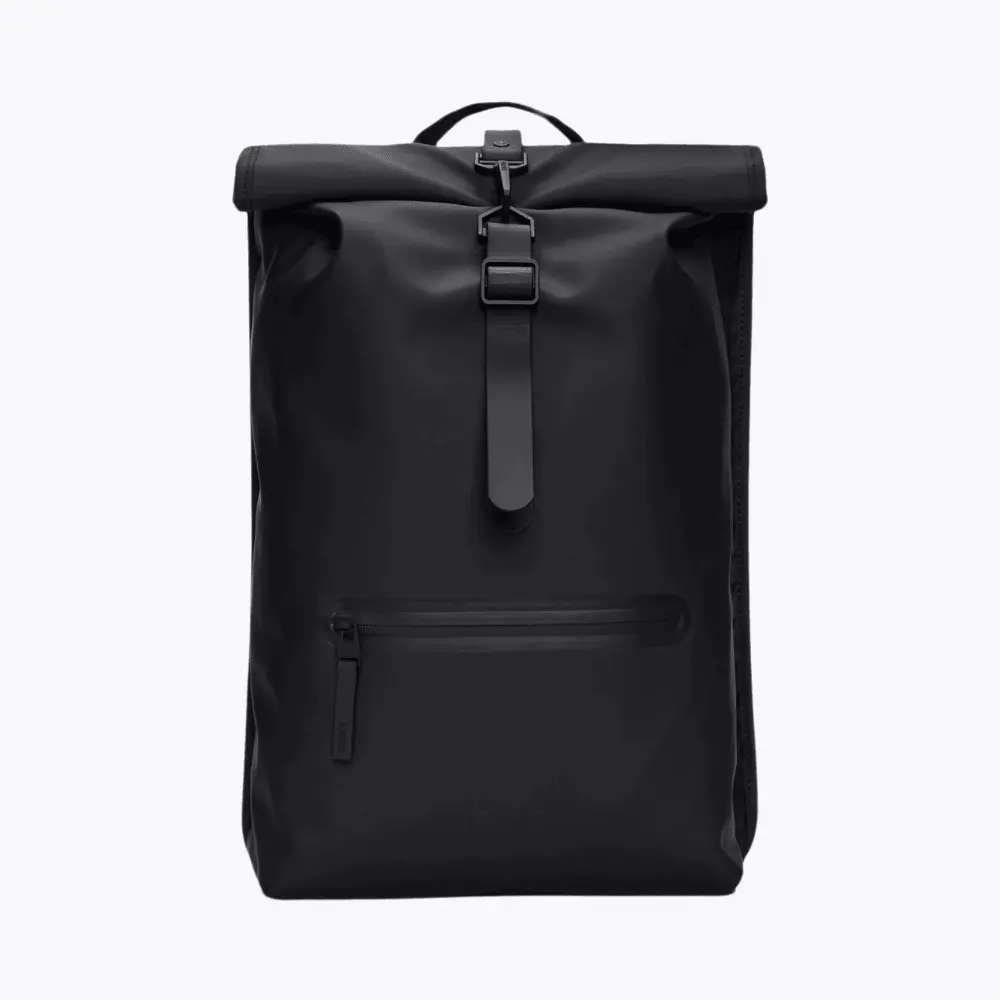 ROLLTOP RUCKSACK - BLACK – Image 2