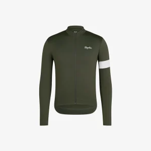 Rapha Maillot Core Thermal Manches Longues Dark Green