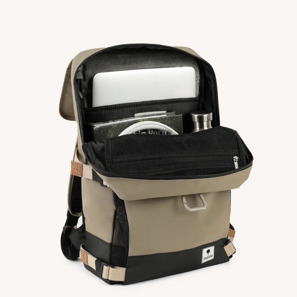 SAC À DOS COMMUTER BEIGE – Image 5