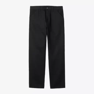 SINGLE KNEE PANT - BLACK RINSED