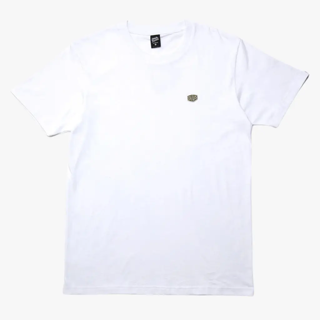 T-SHIRT SHIELD BLANC