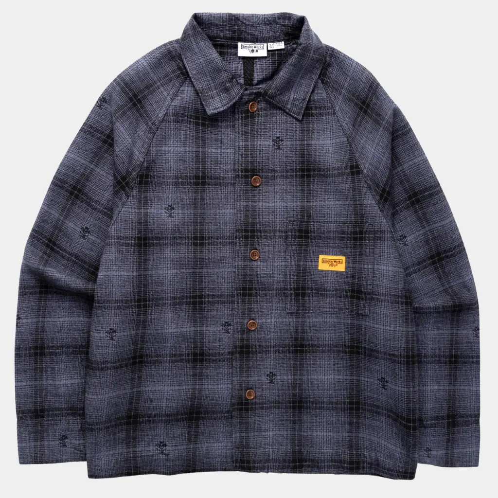 VESTE DE TRAVAIL FLANELLE CHARDON - NOIR