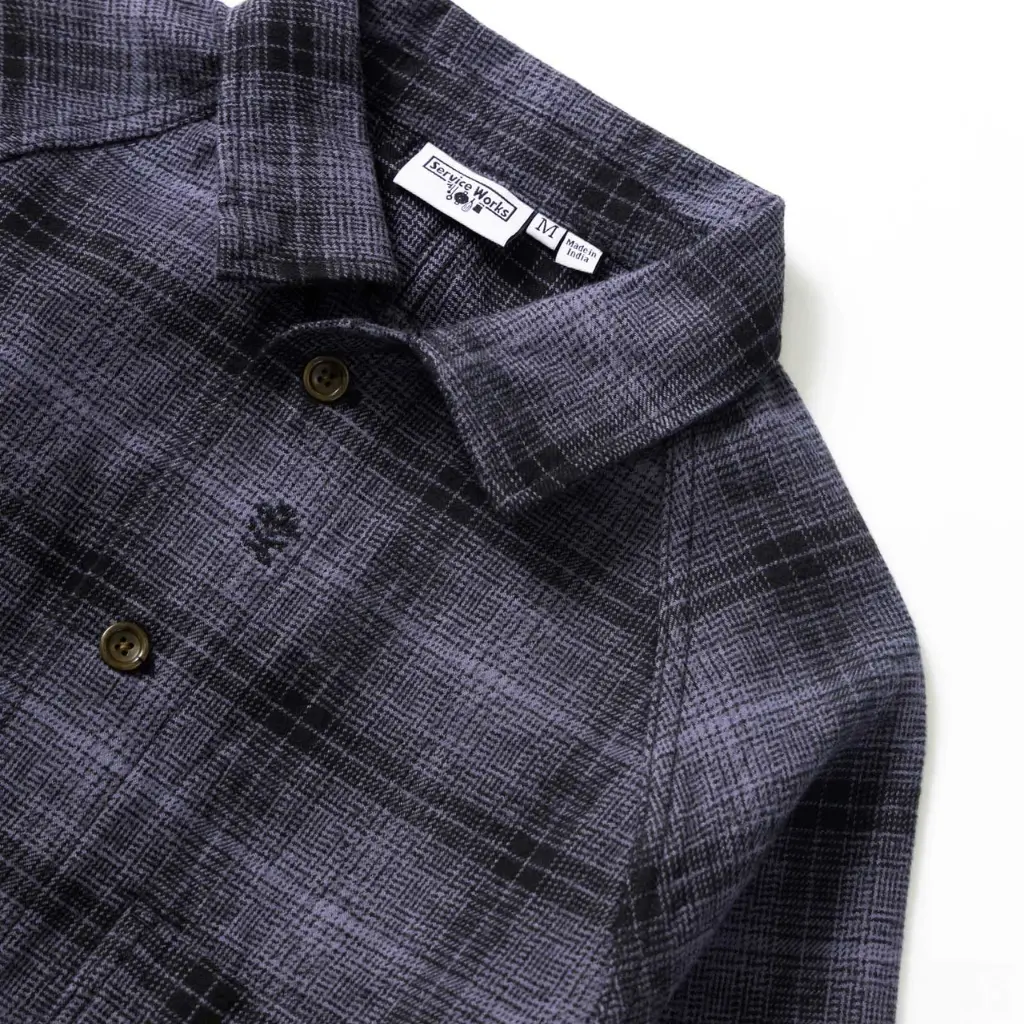 VESTE DE TRAVAIL FLANELLE CHARDON - NOIR – Image 6