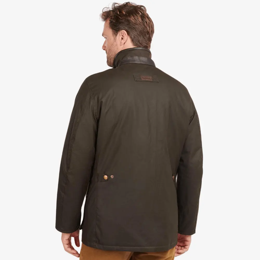 VESTE WAX HEREFORD - OLIVE – Image 4
