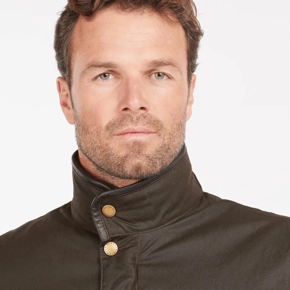VESTE WAX HEREFORD - OLIVE – Image 6