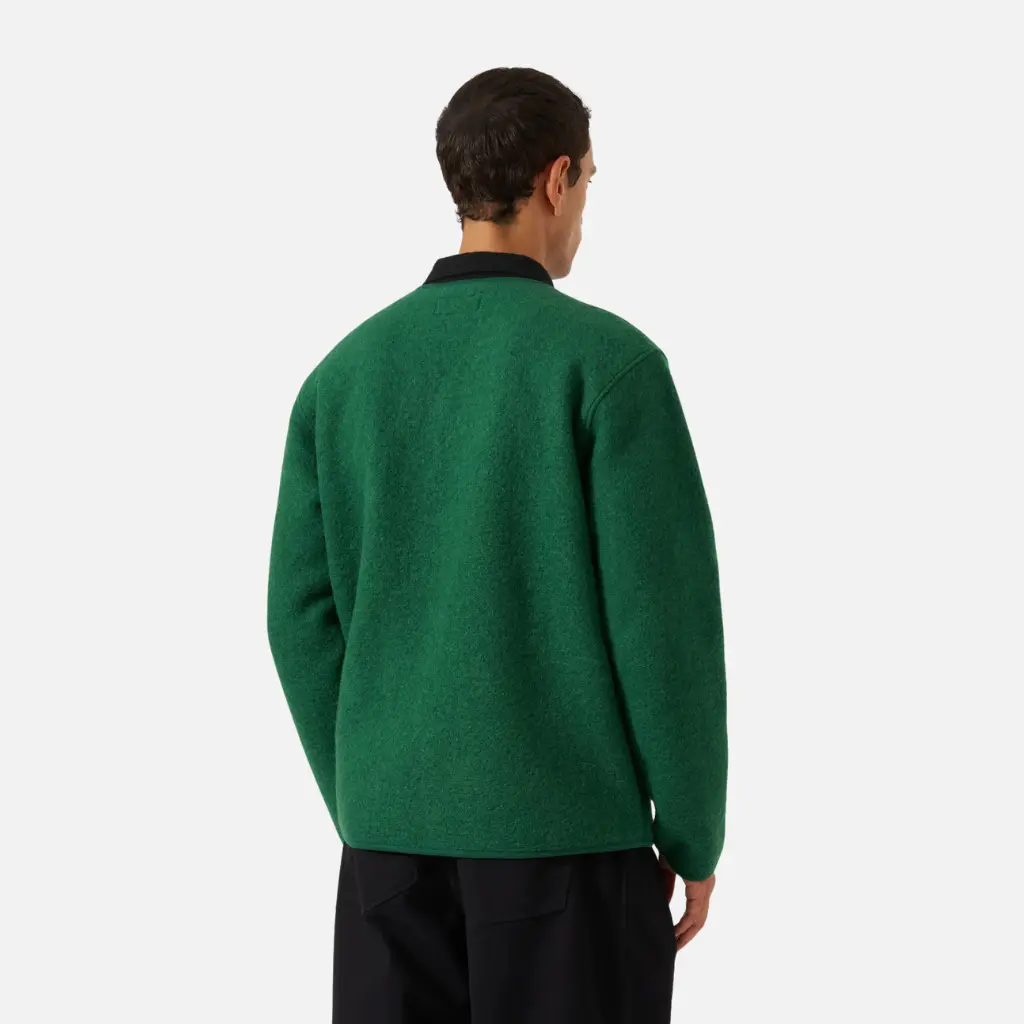 VESTE ZIP LINER LAINE VERT – Image 6