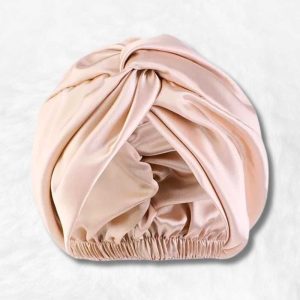 Bonnet de Nuit en Satin Beige !