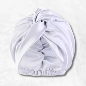 Bonnet de Nuit en Satin Blanc !