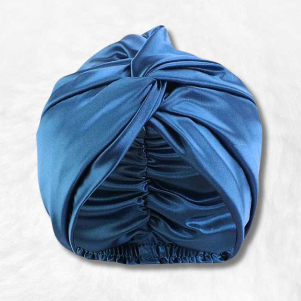 Bonnet de Nuit en Satin Bleu ! – Image 2