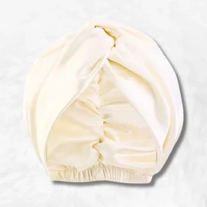 Bonnet de Nuit en Satin Crème !