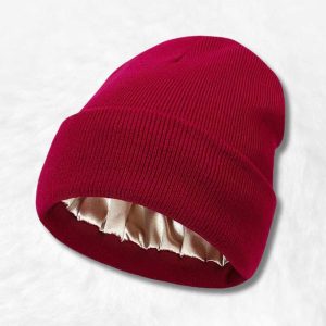 Bonnet Doublé Satin Rouge !