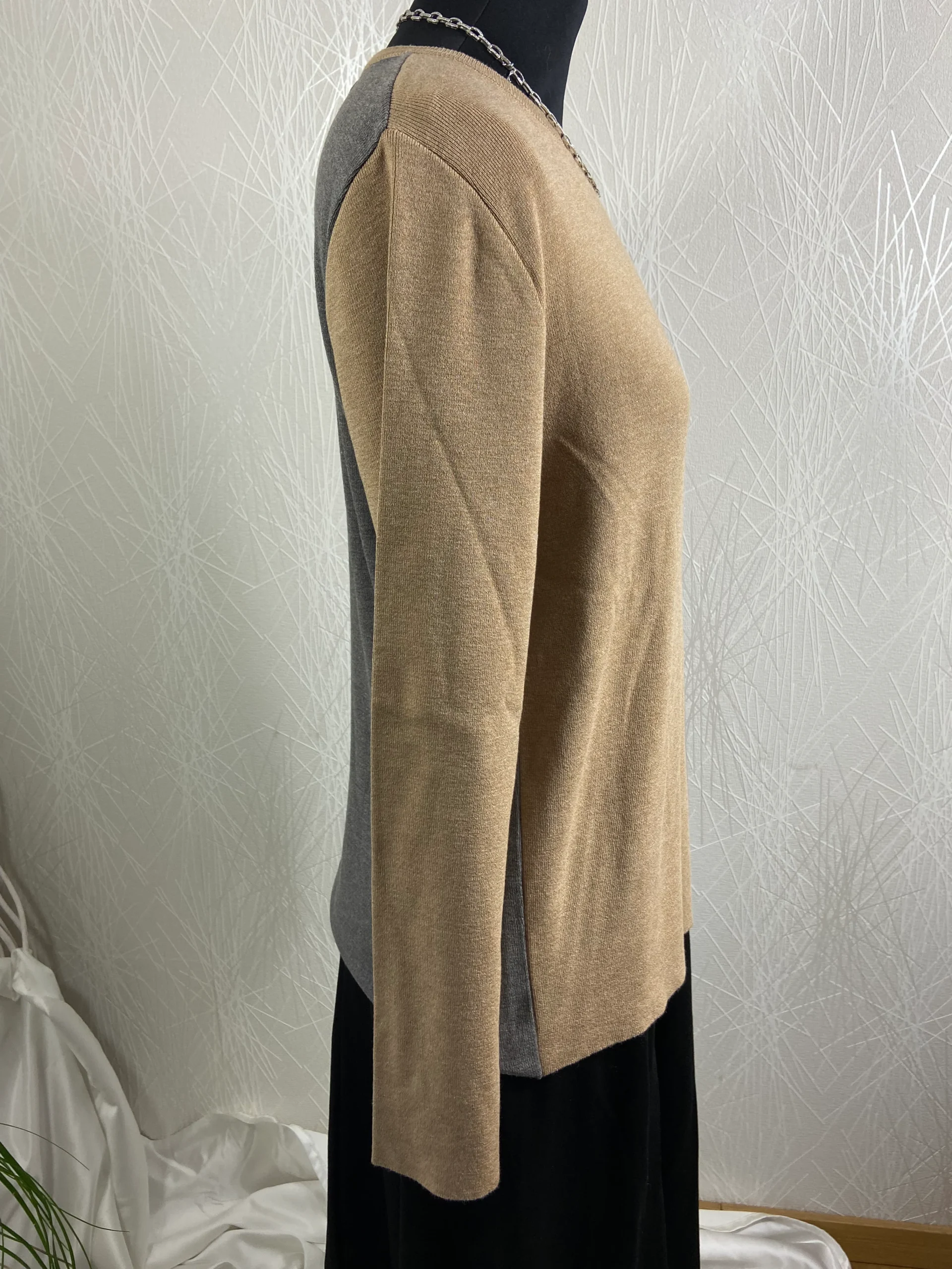 Pull-over multicolore encolure V Aldo Martins – Image 4